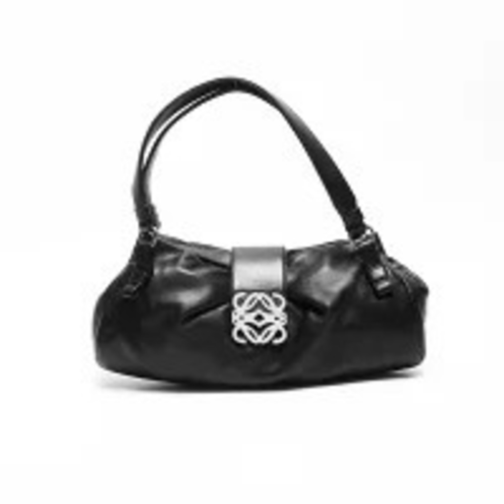 Loewe Nappa Leather Bag Anagram Black Shoulder